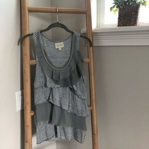 Anthropologie Deletta Tiered tank